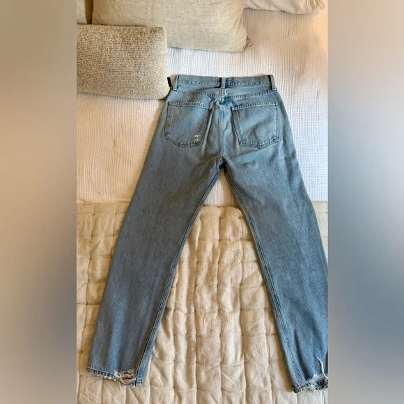 Agolde 90s Pinch Waist High Rise Jean in Soundwave - Picture 7 of 7